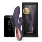 Lelo ina thrust rabbit stoßvibrator in lila mit ergonomischem design und rosegold akzenten