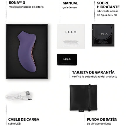 LELO – SONA 3 Sonic Klitorissauger - Klitorissauger mit Vibration