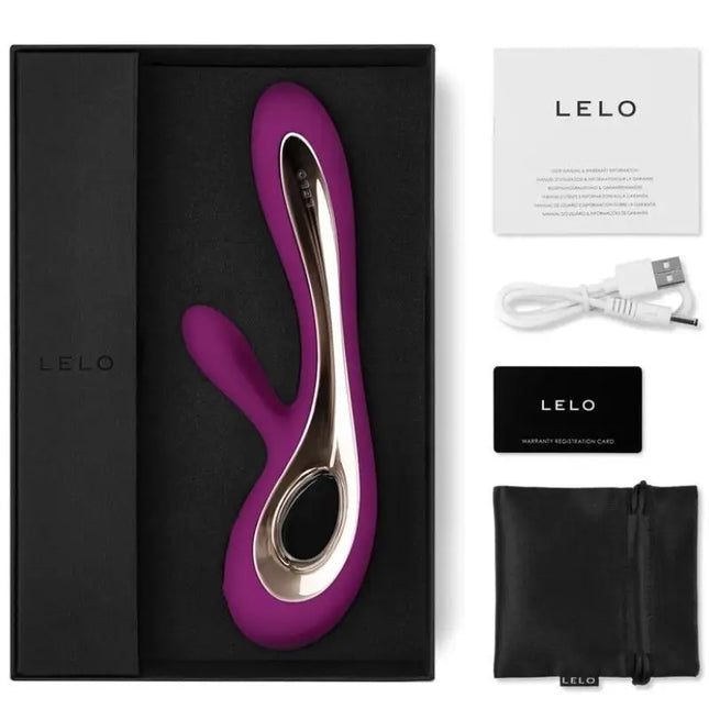 LELO - SORAYA 2 RABBIT DEEP ROSE VIBRATOR - Rabbit-Vibratoren