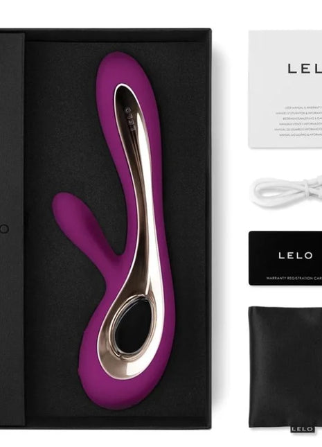 LELO - SORAYA 2 RABBIT DEEP ROSE VIBRATOR - Rabbit-Vibratoren