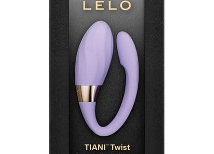Lelo tiani twist paarvibrator lavender silikon mit goldfarbener akzent dual-action massager für paare
