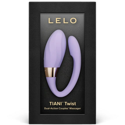 Lelo tiani twist paarvibrator lavender silikon mit goldfarbener akzent dual-action massager für paare