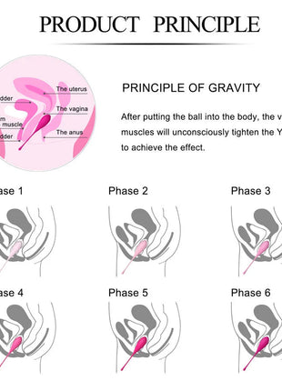 LESLIE - KEGEL FIT PELVIC - MUSCLE TRAINING SET - 6 STÜCKE - Liebeskugeln
