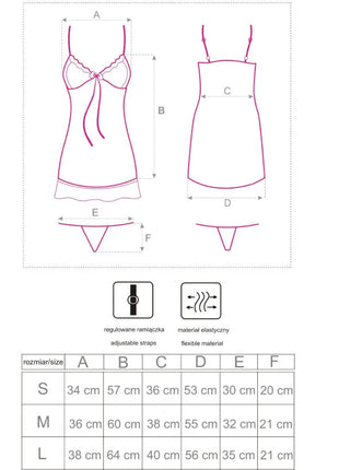 Delicate rosa spitze nachtgewand livco corsetti fashion hyeona babydoll mit verstellbaren spaghetti-trägern und elastischem stoff