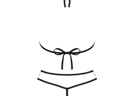 Livco corsetti fashion jimena lc 20216 schwarzes bikini-set mit schnurrband und string in einer größe
