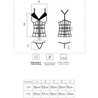 Schwarzer livco corsetti fashion laura lc 20215 korsett mit vertikaler steppung, flexiblem material und bügelschnitt