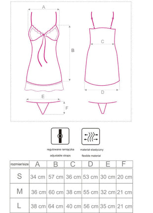 Delikates transparentes rosa nachtkleid mit verstellbaren trägern und weichem elastischem material von livco corsetti fashion
