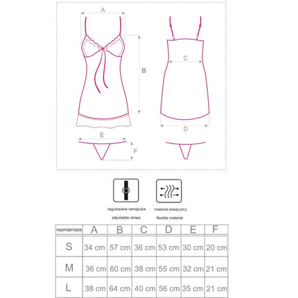 Delikates transparentes rosa nachtkleid mit verstellbaren trägern und weichem elastischem material von livco corsetti fashion