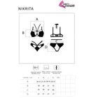 Schwarzes spitzen-bh und passender slip set von livco corsetti fashion nikrita lc 90647 für damen