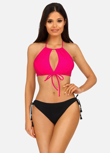 zweiteiliger Badeanzug L1187 von Lorin - 36/70 / Black/Pink - Badeanzug
