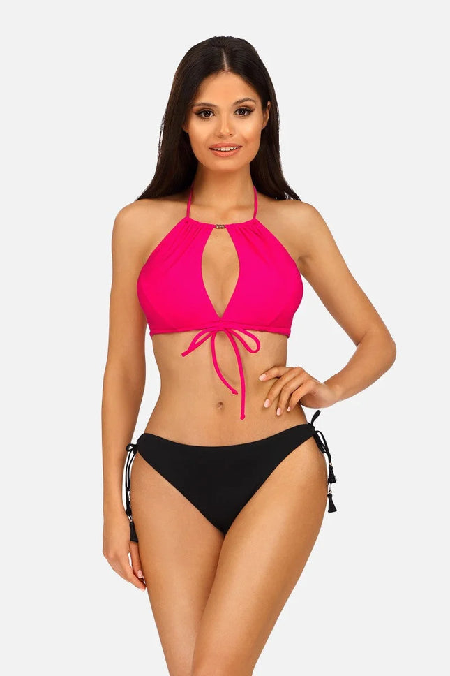 zweiteiliger Badeanzug L1187 von Lorin - 36/70 / Black/Pink - Badeanzug
