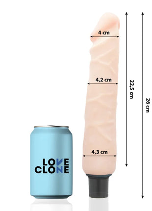 LOVECLONE - JANSEN SELBSTSCHMIERENDER VIBRATOR 26 CM -O- 4.2 CM