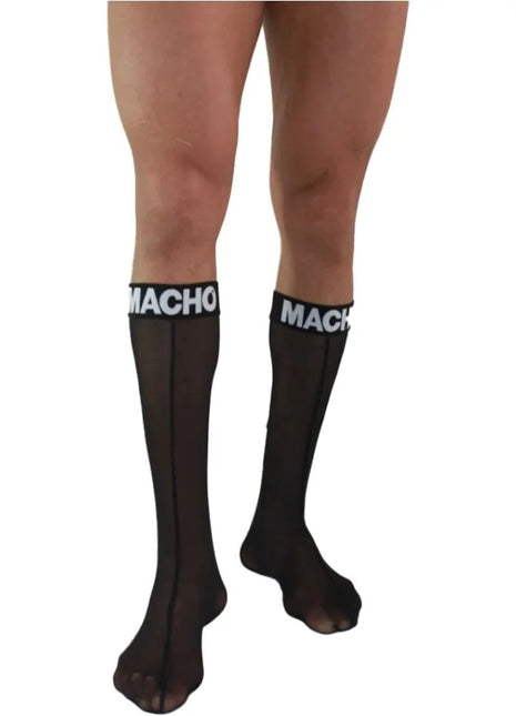 MACHO - DÜNNE SOCKEN EINHEITSGRÖSSE SCHWARZ