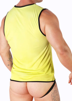 MACHO - GELBES T-SHIRT S/M - Herren T-shirts
