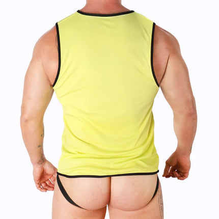 MACHO - GELBES T-SHIRT S/M - Herren T-shirts