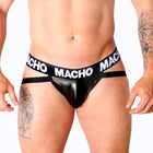 MACHO - MX25NC JOCK SCHWARZES LEDER S - S