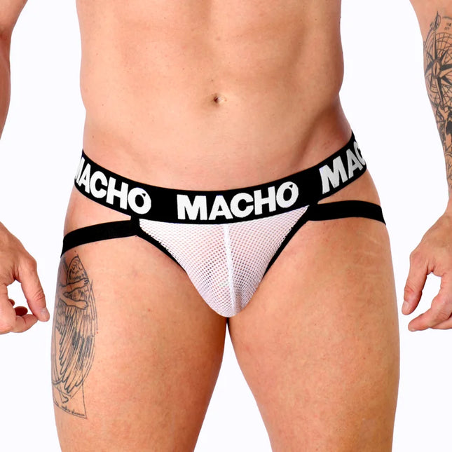 MACHO - MX26X1 JOCK GRID WEISS S - S