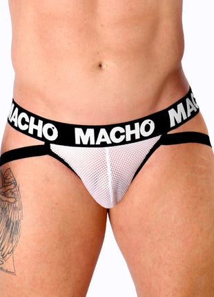 MACHO - MX26X1 JOCK GRID WEISS S - XL