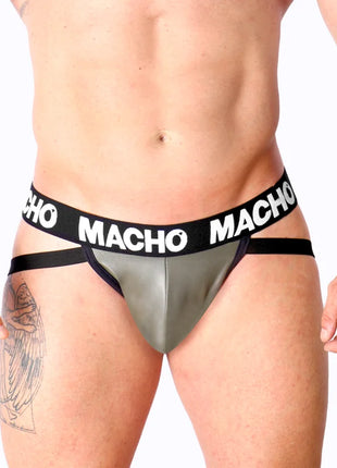 MACHO - MX27GR JOCK LEDER GRAU BEIGE S - M