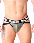 MACHO - MX27GR JOCK LEDER GRAU BEIGE S - S