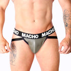 MACHO - MX27GR JOCK LEDER GRAU BEIGE S - S