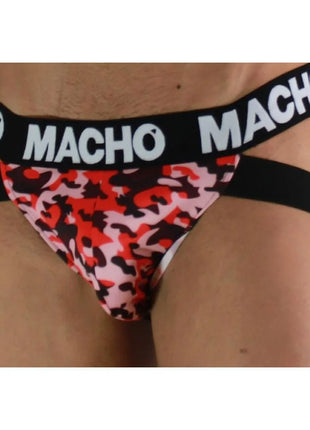MACHO - MX28MV JOCK MILITARY GREEN S - L / ROJO