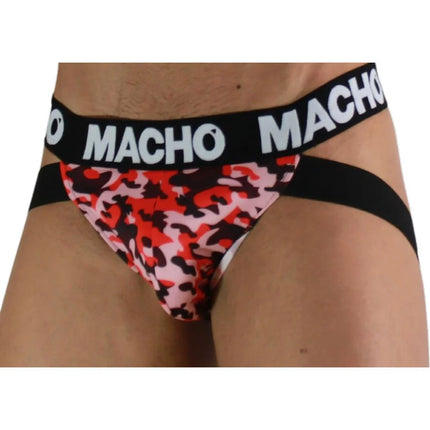 MACHO - MX28MV JOCK MILITARY GREEN S - L / ROJO