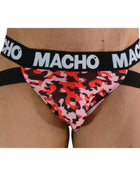MACHO - MX28MV JOCK MILITARY GREEN S - S / ROJO