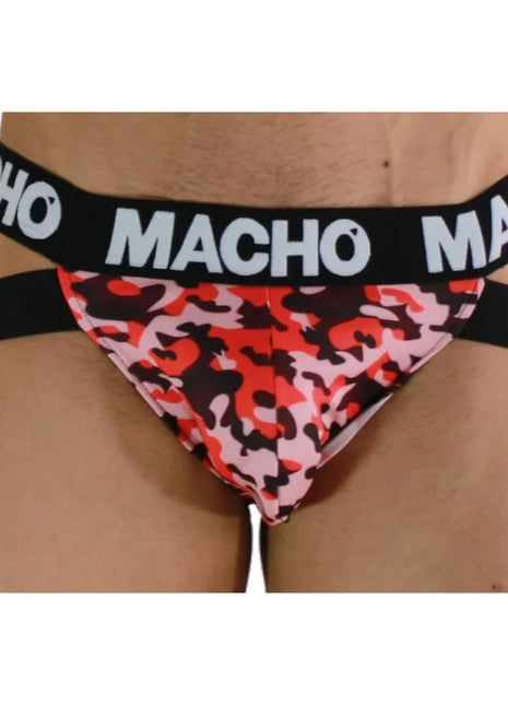MACHO - MX28MV JOCK MILITARY GREEN S - S / ROJO