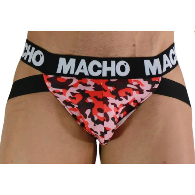 MACHO - MX28MV JOCK MILITARY GREEN S - S / ROJO