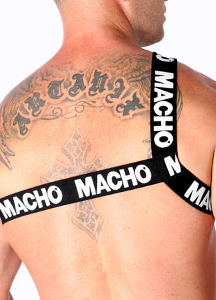 MACHO - RÖMISCHES HARNESS WEISS S/M - BLANCO - Herrengeschirre