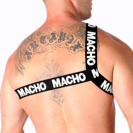 MACHO - RÖMISCHES HARNESS WEISS S/M - BLANCO - Herrengeschirre