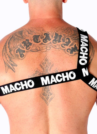 MACHO - RÖMISCHES HARNESS WEISS S/M - BLANCO - Herrengeschirre