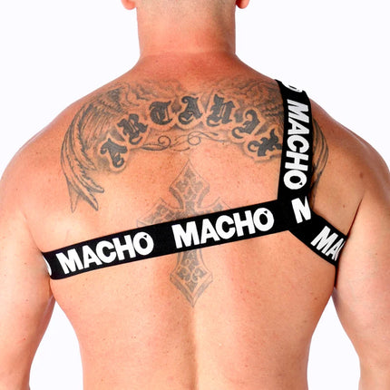 MACHO - RÖMISCHES HARNESS WEISS S/M - BLANCO - Herrengeschirre