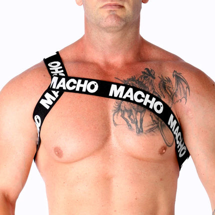 MACHO - RÖMISCHES HARNESS WEISS S/M - BLANCO - Herrengeschirre