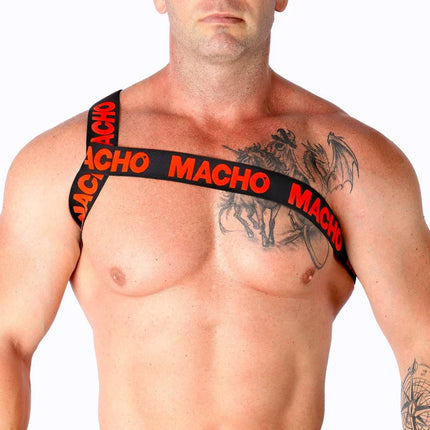 MACHO - RÖMISCHES HARNESS WEISS S/M - BLANCO - Herrengeschirre