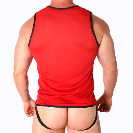 MACHO - ROTES T-SHIRT S/M - Herren T-shirts