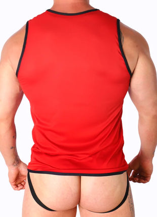 MACHO - ROTES T-SHIRT S/M - Herren T-shirts