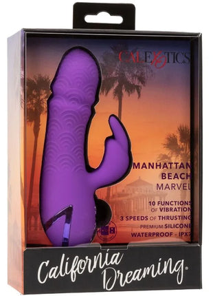 Lila silikon erwachsenenspielzeug manhattan beach marvel mit strukturierter oberfläche und ergonomischem design
