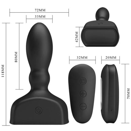 MARRIEL PROSTATATA-VIBRATOR + AUFBLASBAR - Aufblasbar