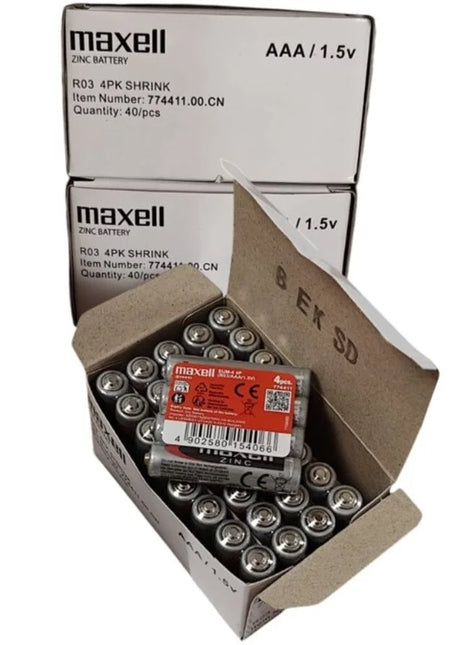MAXELL - BATTERIE SALINA MANGANESO AAA R03 EINZIEHBAR*4