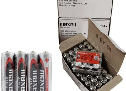 MAXELL - BATTERIE SALINA MANGANESO AAA R03 EINZIEHBAR*4