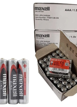 MAXELL - BATTERIE SALINA MANGANESO AAA R03 EINZIEHBAR*4