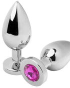 METAL HARD - ANAL PLUG DIAMANT ROSA KLEIN 5,71 CM