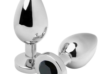 METAL HARD - ANAL PLUG DIAMANT SCHWARZ KLEIN 5,71 CM