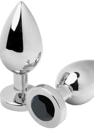 METAL HARD - ANAL PLUG DIAMANT SCHWARZ KLEIN 5,71 CM