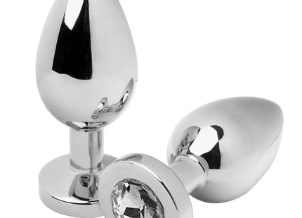 METAL HARD - ANALPLUG DIAMANT TRANSPARENT KLEIN 5,71 CM