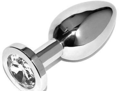 METAL HARD - ANALPLUG DIAMANT TRANSPARENT KLEIN 5,71 CM