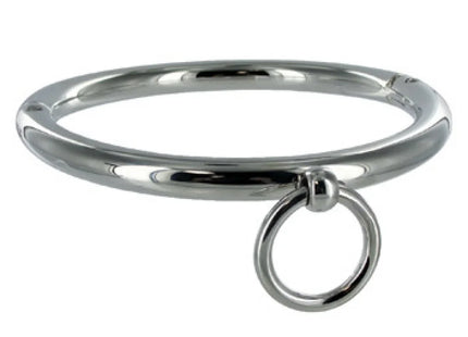 METAL HARD - BDSM-HALSKETTE MIT RING 10CM