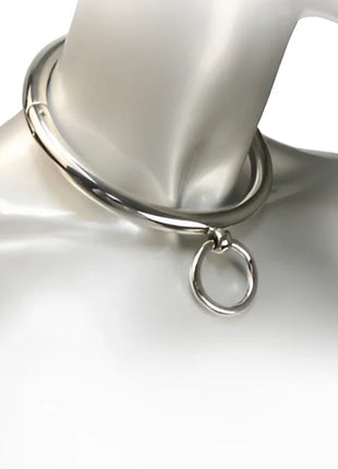 METAL HARD - BDSM-HALSKETTE MIT RING 18CM